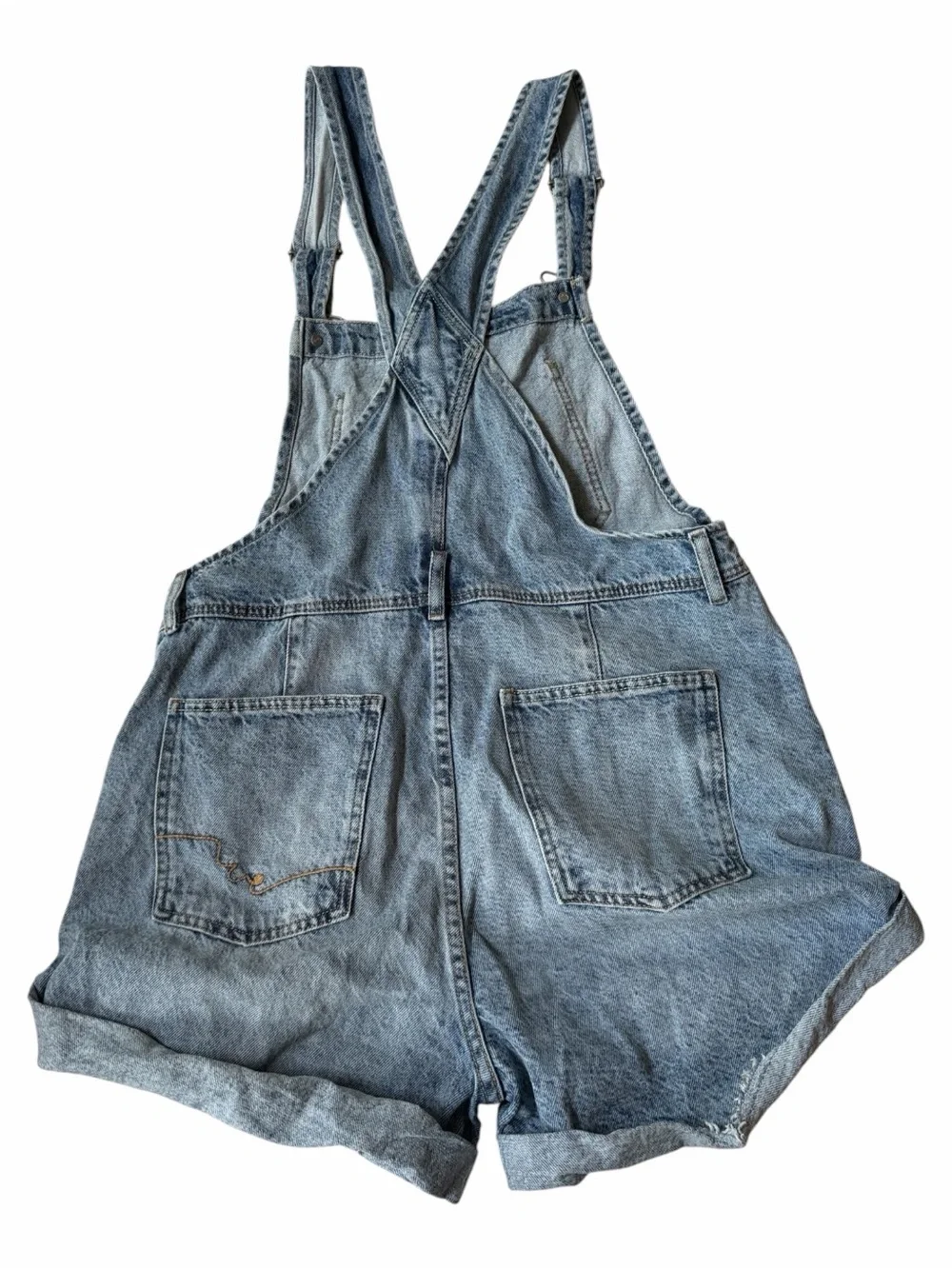 We The Free Light Blue Denim Short Overalls *worn once!